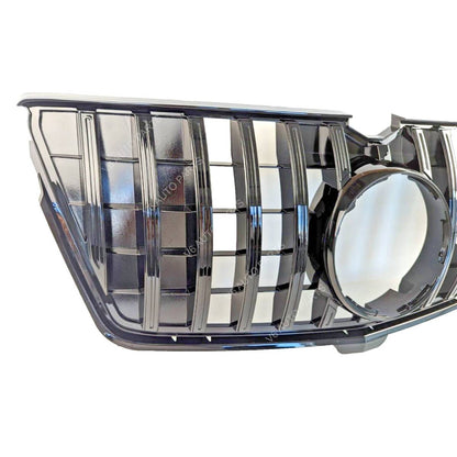 For Mercedes-Benz GL-Class X164 Front Bumper GT Panamericana Grille – Gloss Black (2009–2013)