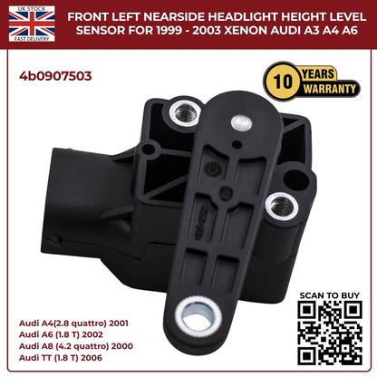 Headlight Level Range Sensor – Front Left (Nearside) – Fits 1999–2003 Audi A3 Xenon Models
