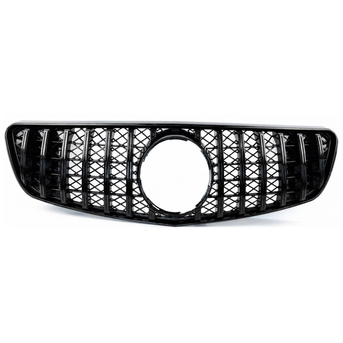 For Mercedes R-Class W251 AMG R300L Panamericana GT Front Bumper Grille – Gloss Black (2006–2010)