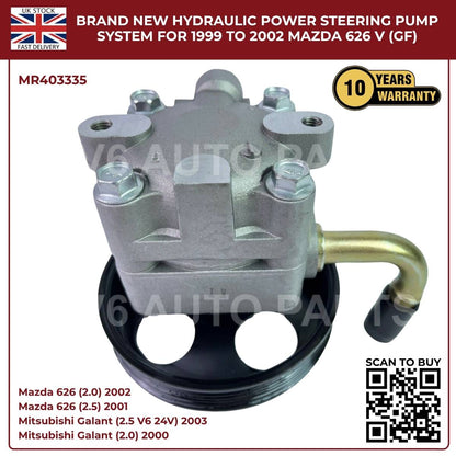 Image of hydraulic power steering pump for Mitsubishi Galant VII 2.0L models