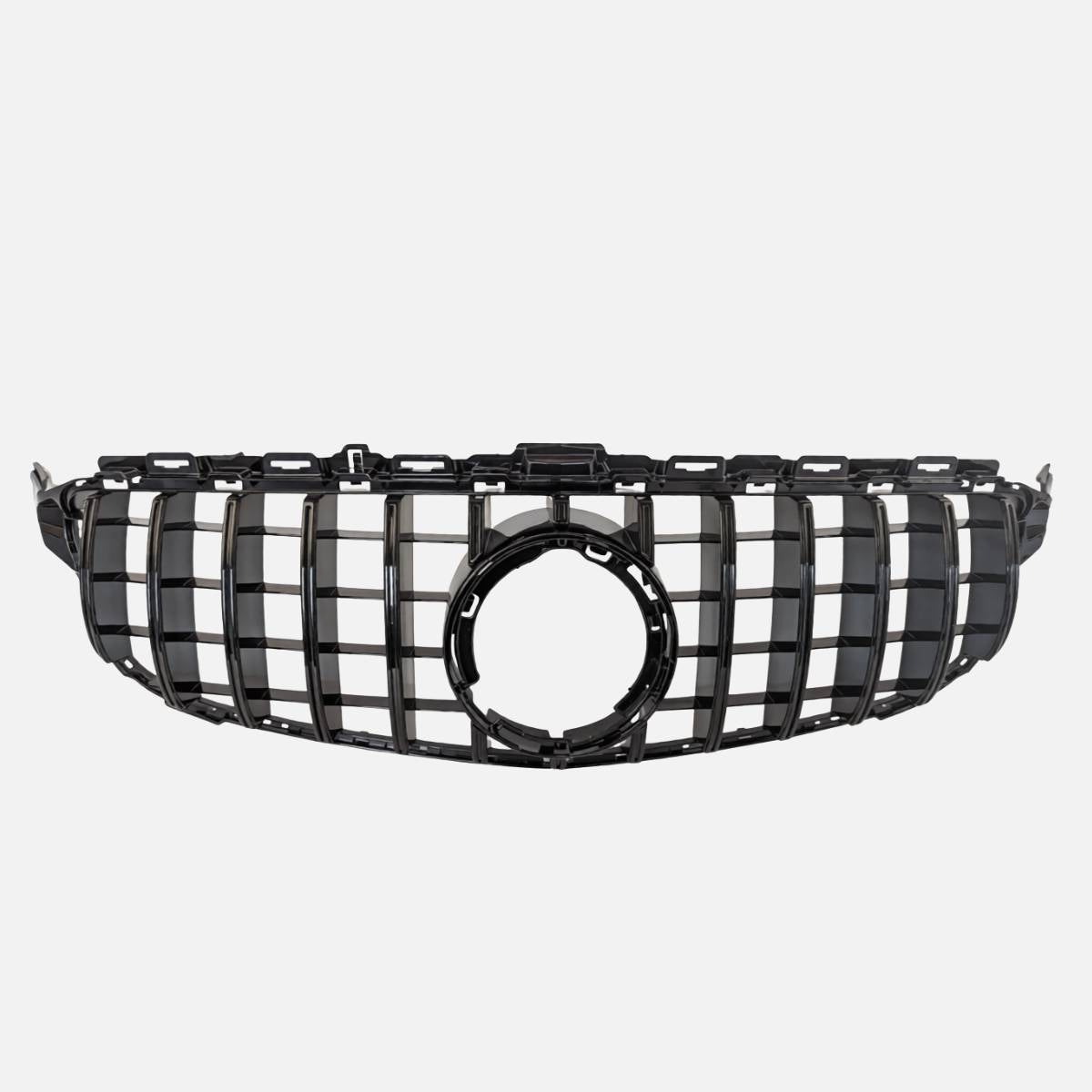 Front Bumper Panamericana Gloss Black Grille – Mercedes C‑Class S205 (2018–2020 C43 AMG)