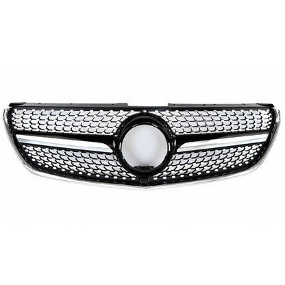 For Mercedes V-Class W447 V250 220 MPV Compatible front Bumper Diamond Black Grille 2015-22