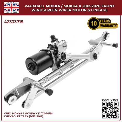 Front Windscreen Wiper Linkage & Motor For Opel Mokka / Mokka X 2013 - 2019 RHD