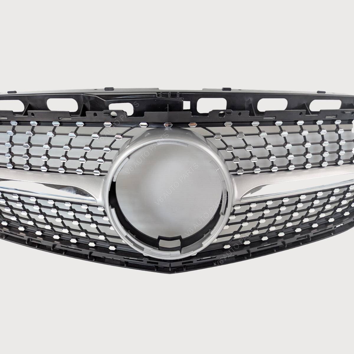 For Mercedes E‑Class W212 Diamond Front Grille – AMG Facelift E250 (2013–2016)