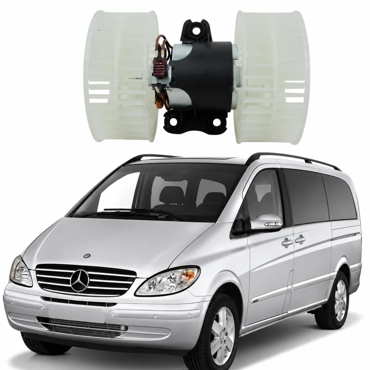 Image of cabin heater blower motor for Mercedes Viano Mixto W639 bus and van
