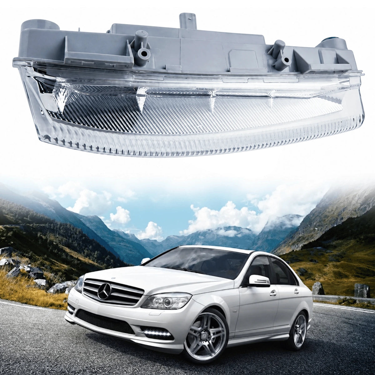 Image of Mercedes W204 W212 LED DRL Front Fog Lamp – A0999067701