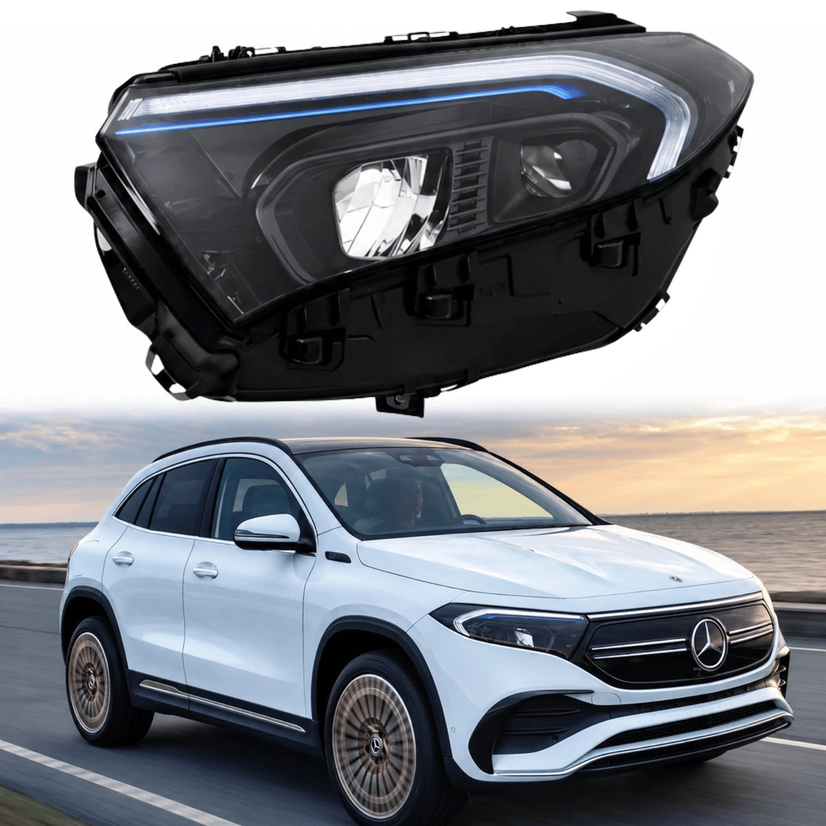 Image of Mercedes-Benz EQA Passenger Side LED Headlight Assembly – A2439061300