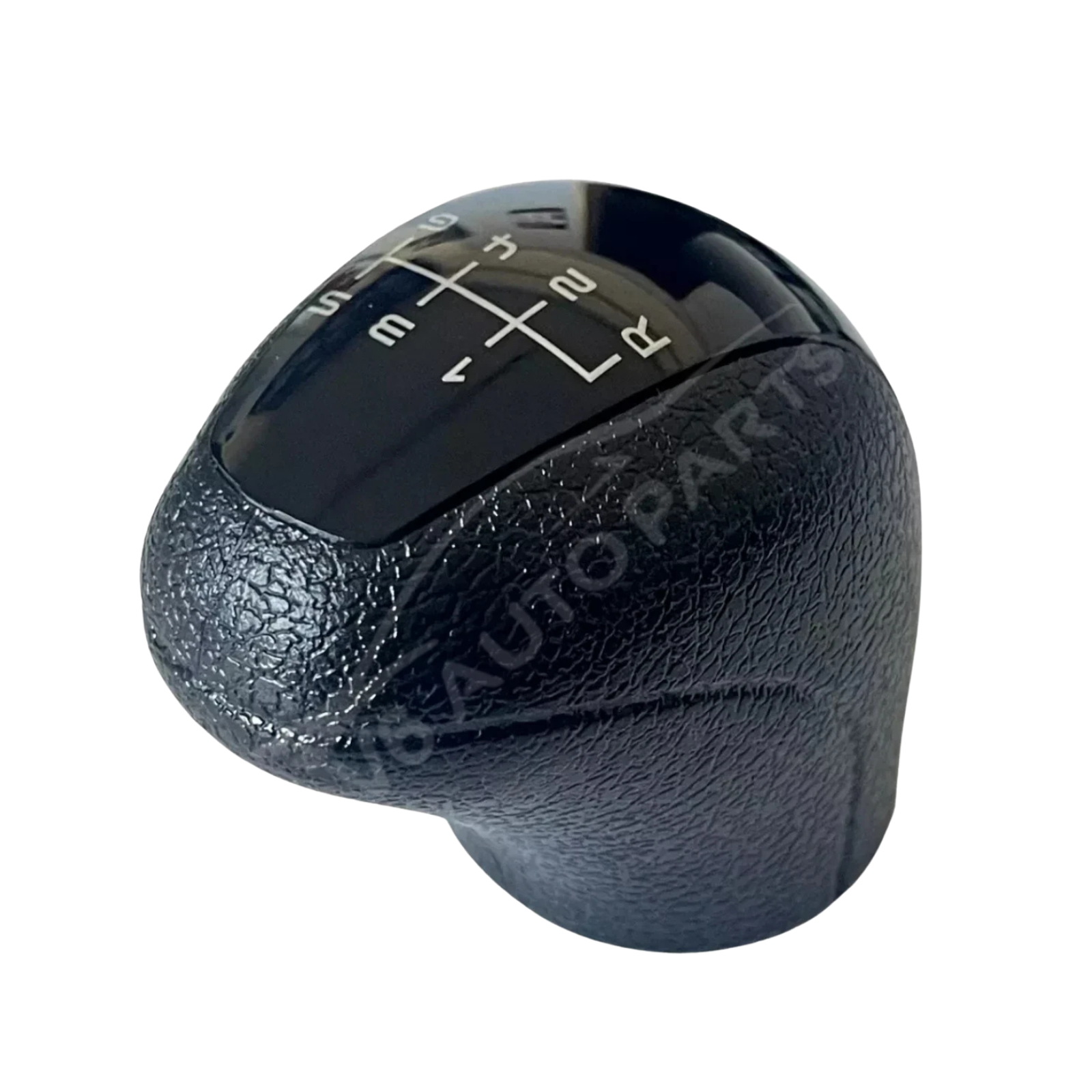 Black Leather 6‑Speed Gear Shift Knob – Fits Mercedes Sprinter MK2 W906 (2006‑2013, 3.5T / 4.5T)