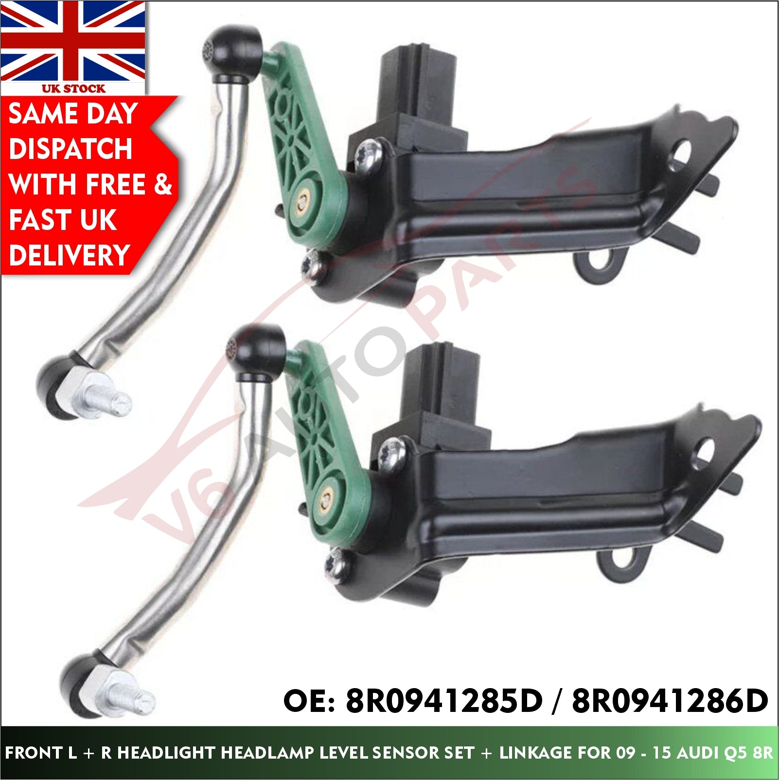 8R0941285D&8R0941286D Air Suspension Ride Height Level Sensor Front Left Right For 09 - 15 AUDI Q5 8RB