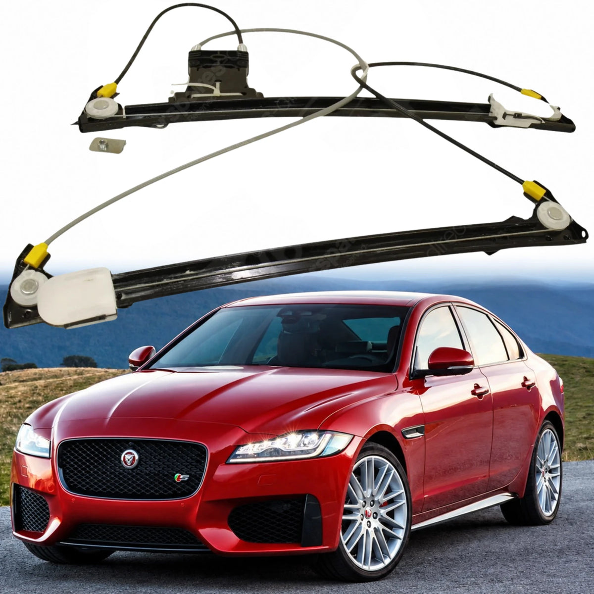 Image of Jaguar XF X250 Electric Window Lifter Mechanism C2Z31200