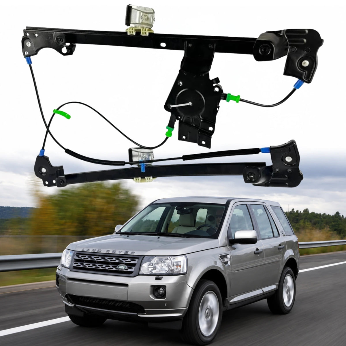 image of Freelander L314 Front Right Power Window Regulator Assembly CUH000023