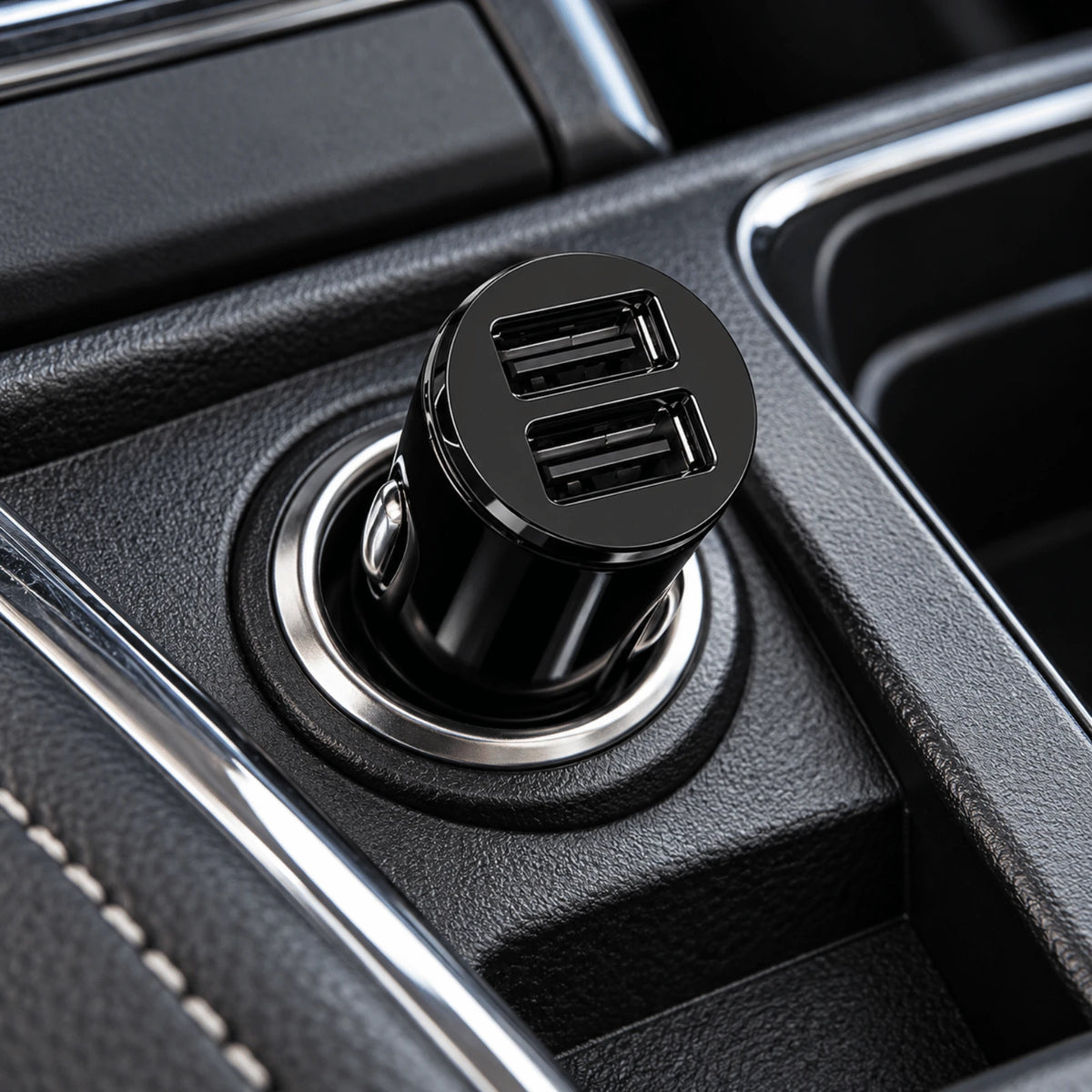 Image of Dual USB Car Charger for Vehicle Power Socket