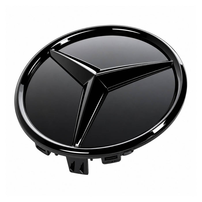 Mercedes-Benz Front Grille Emblem Badge – Gloss Black (A-Class W177, C-Class W206, A238)