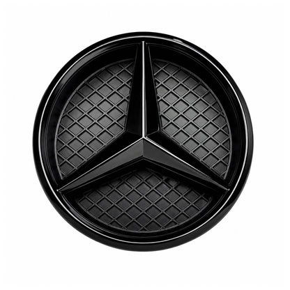 For Mercedes-Benz A-Class W177 Front Grille Black Star Emblem Badge (2018–2021 Hatchback & Sedan)