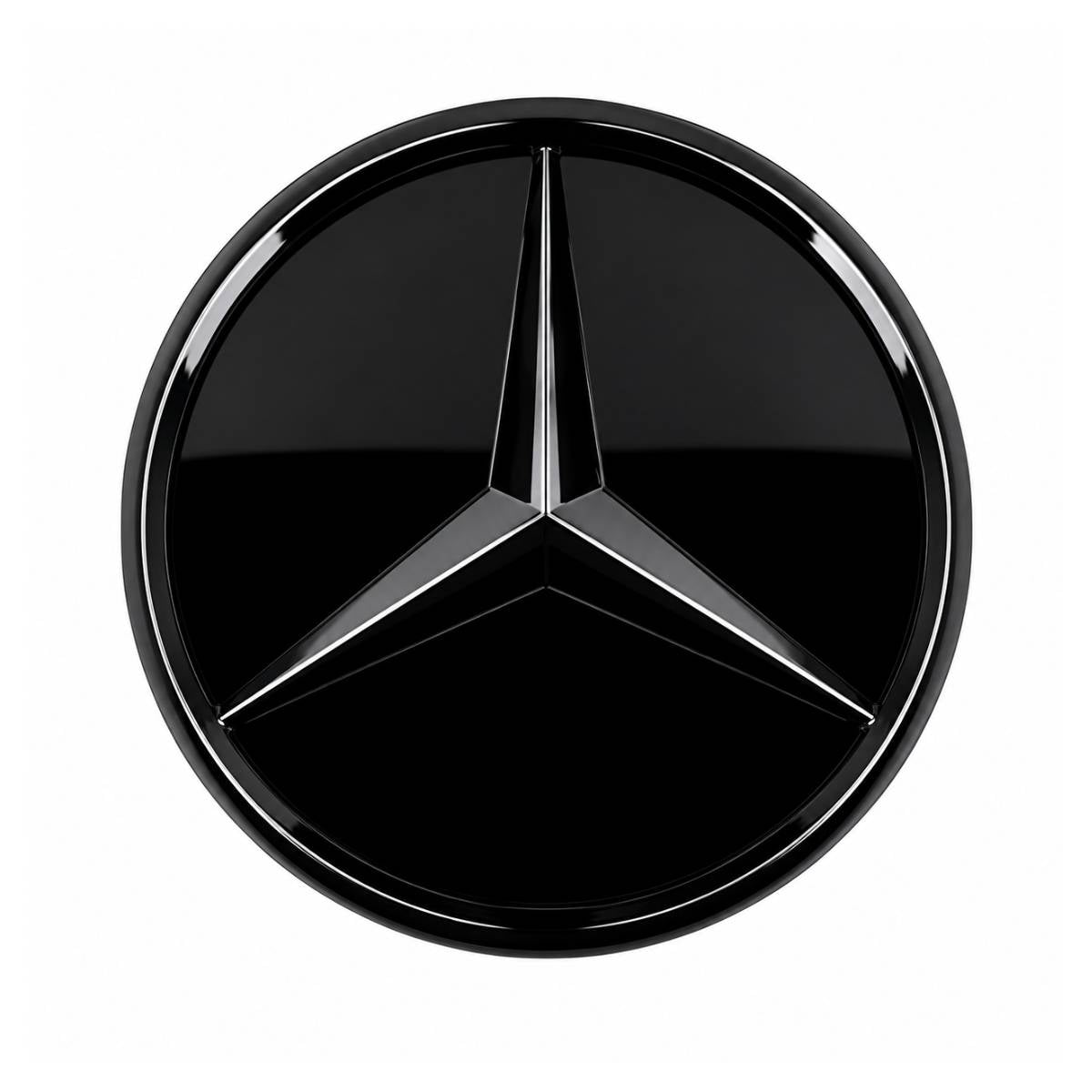 Mercedes C-Class W205 C43 AMG Front Grille Emblem Badge – Gloss Black (2018–2020)