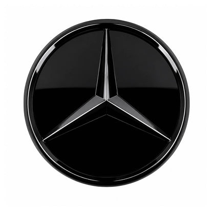 Mercedes C-Class W205 C43 AMG Front Grille Emblem Badge – Gloss Black (2018–2020)