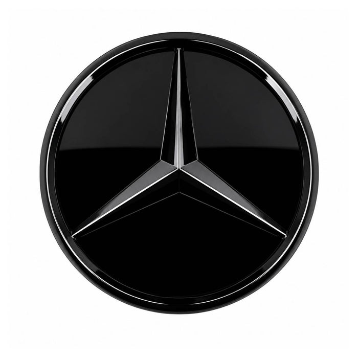 Mercedes C-Class W205 C43 AMG Front Grille Emblem Badge – Gloss Black (2018–2020)