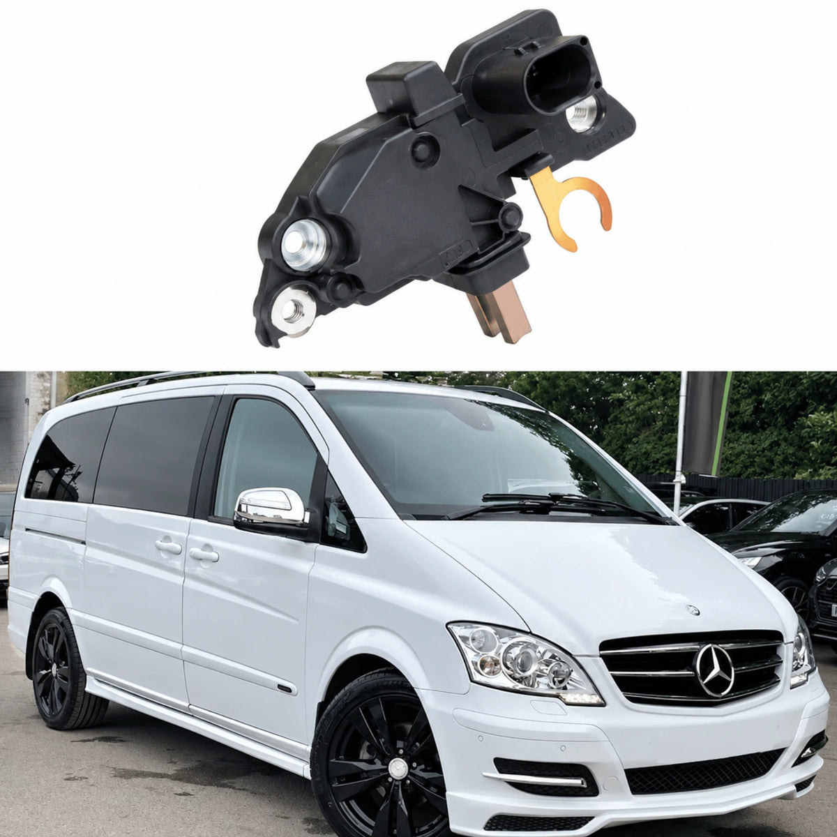 image of 14 Volt Alternator Regulator for Mercedes-Benz Vito Viano F00MA45301