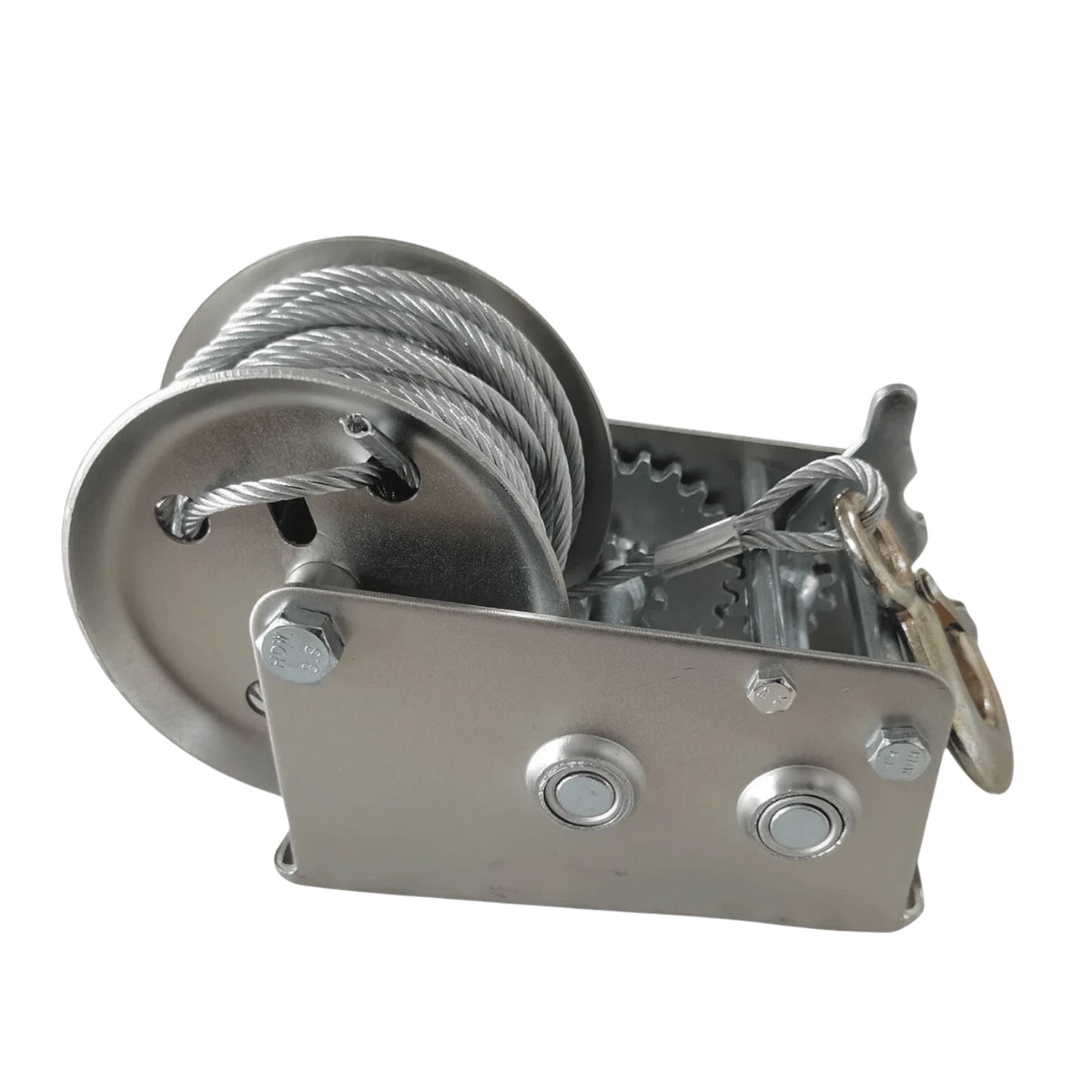 image of Hand Crank Cable Winch for Trailer Truck HW3500-2G-SC