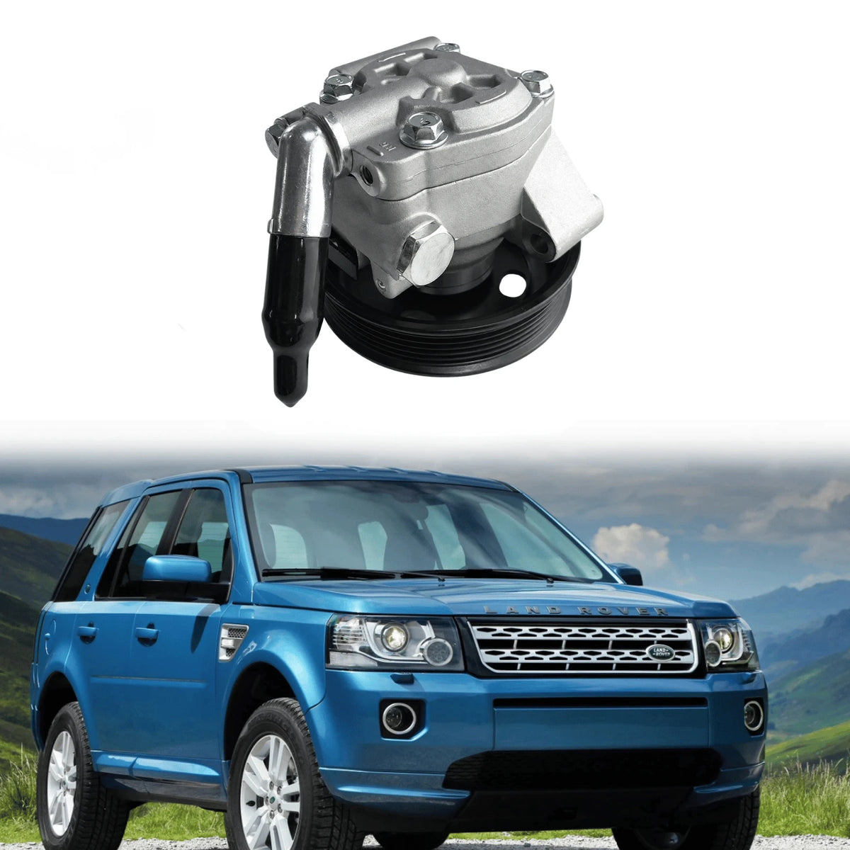 Image of power steering pump for Land Rover Freelander 2 2.2 TD4 AWD diesel