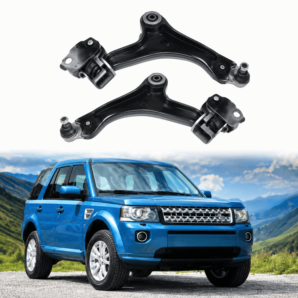 Image of 2x front lower suspension arms for Land Rover Freelander 2