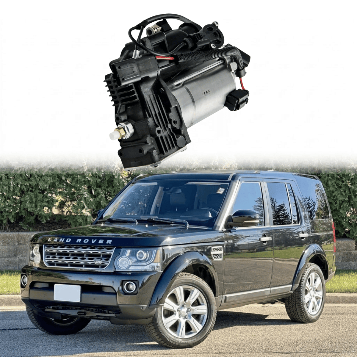 Image of AMK style suspension compressor for Range Rover Sport