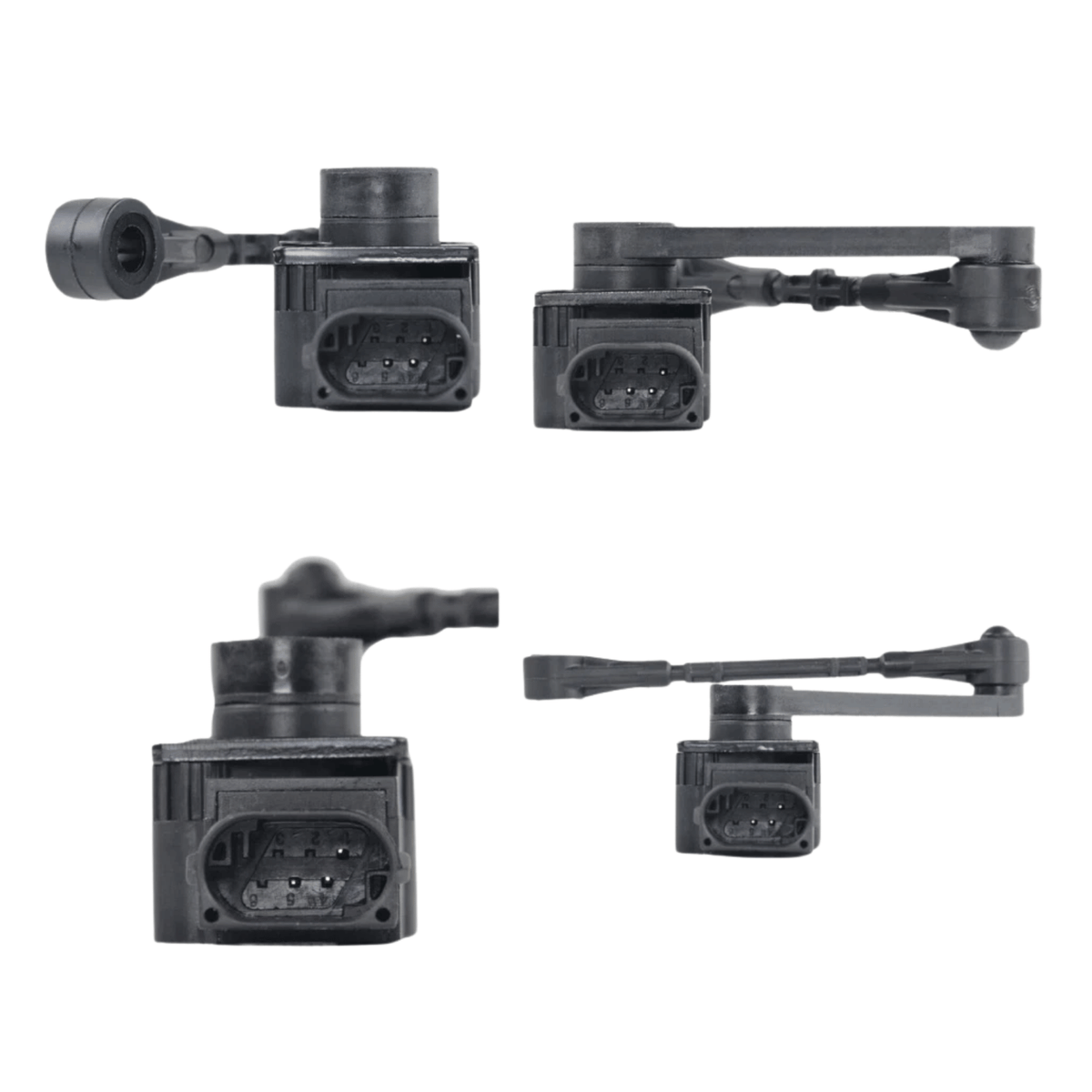 Image of set of 4 air suspension ride height sensors for Land Rover Discovery 3