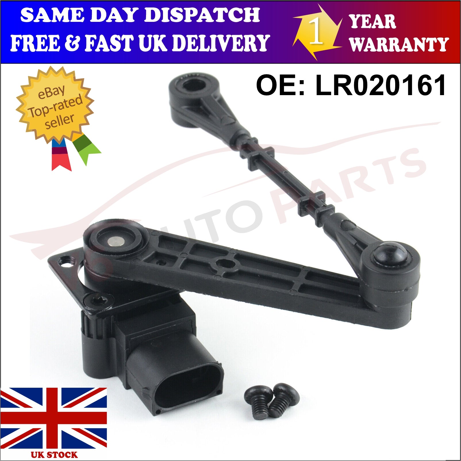 RQH500043 Rear Right Headlight Height Level Sensor For 2004 - 2009 LandRover DISCOVERY III