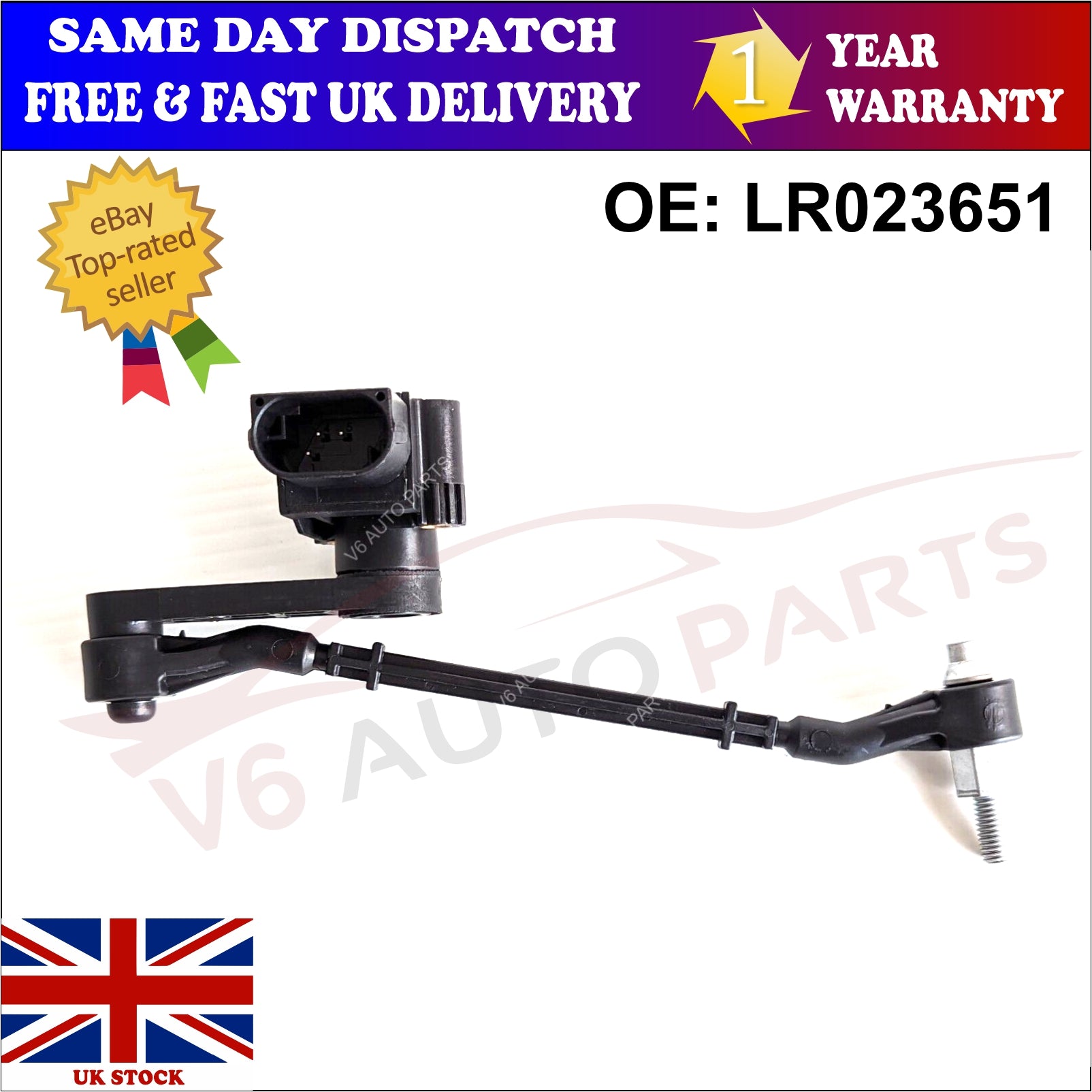 LR023651 Front Rt Lt Headlight Level Sensor For 2010 - 12 Range Rover Vogue L322