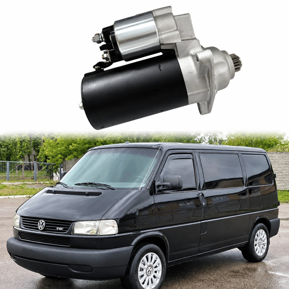 image of VW Transporter T4 1.9 Diesel Engine Starter Motor LRT00133