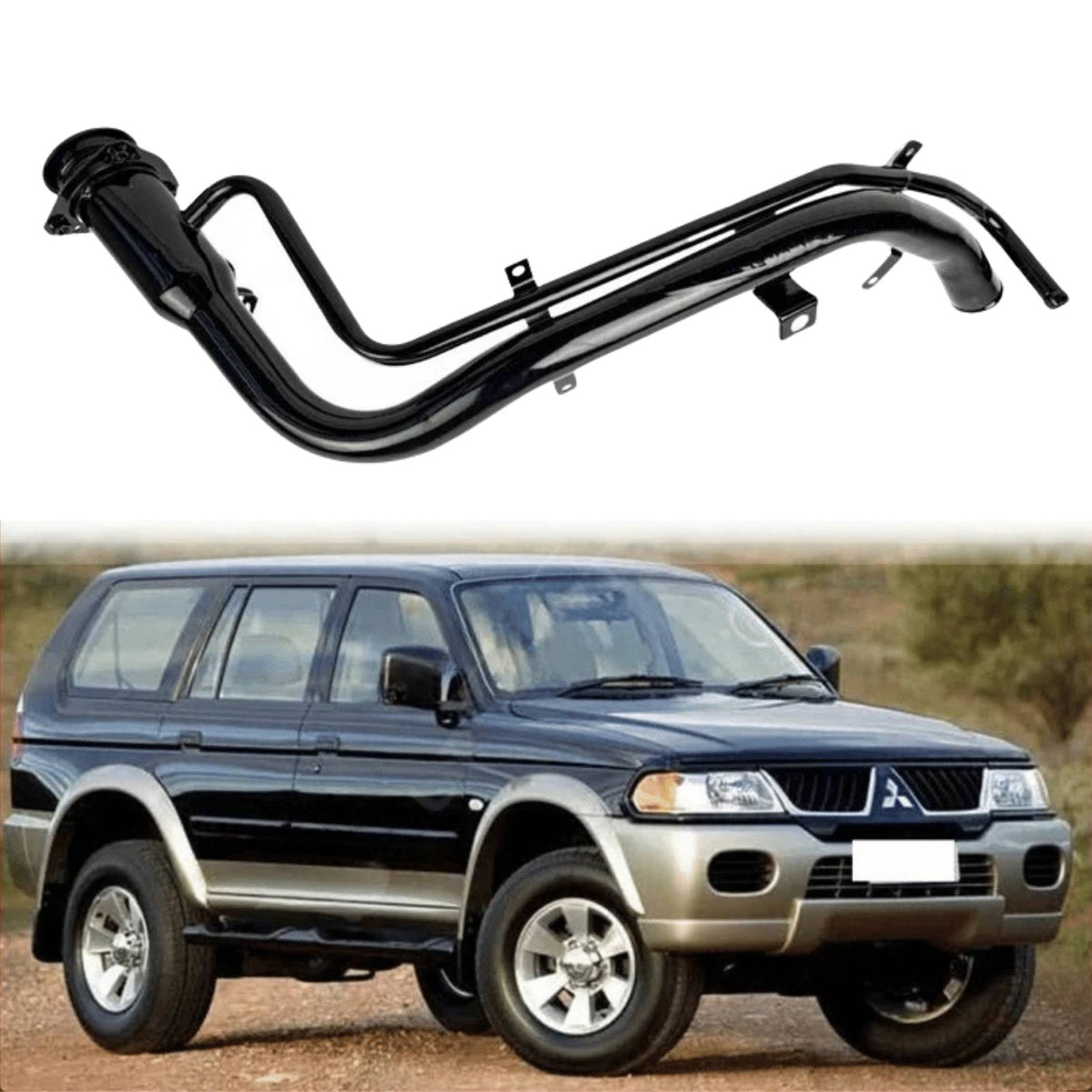 Image of Mitsubishi Challenger diesel fuel filler neck pipe, part number MR135539