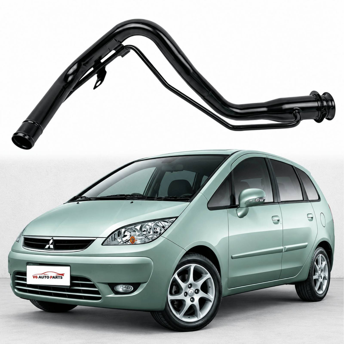 Image of Mitsubishi Lancer Evo fuel filler neck pipe, part number MR135982