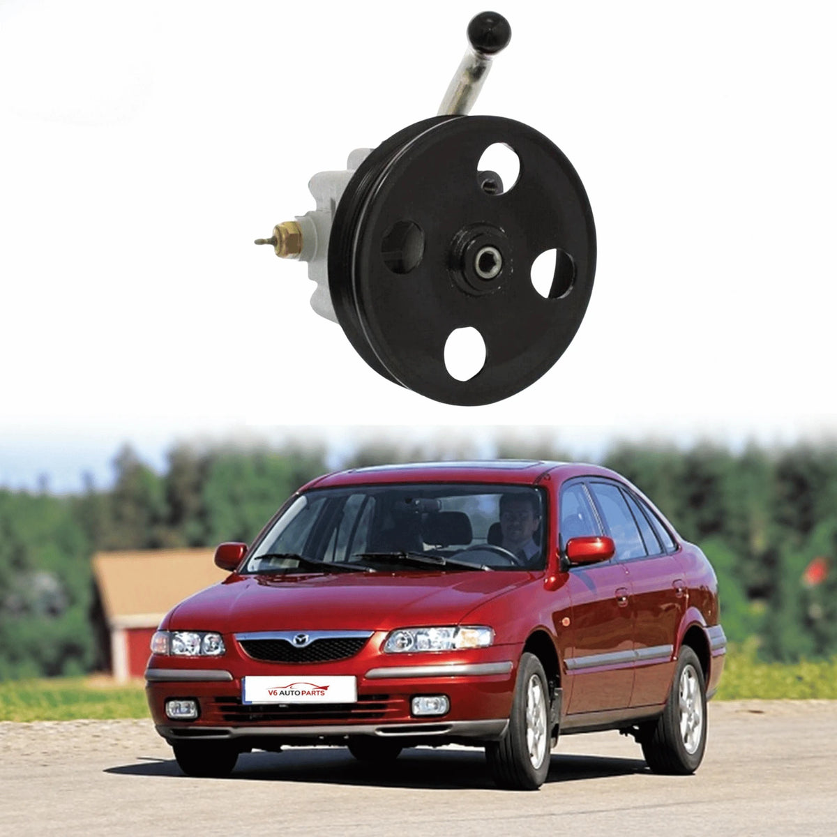 Image of replacement power steering pump OEM MR403335 for Mitsubishi Galant