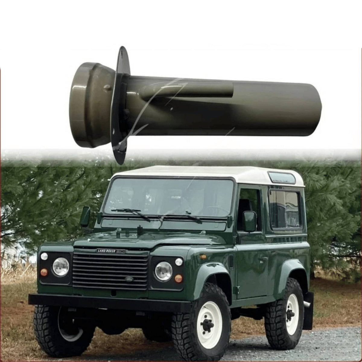 Image of NTC2676 fuel tank filler neck for Land Rover Defender 1987–1998
