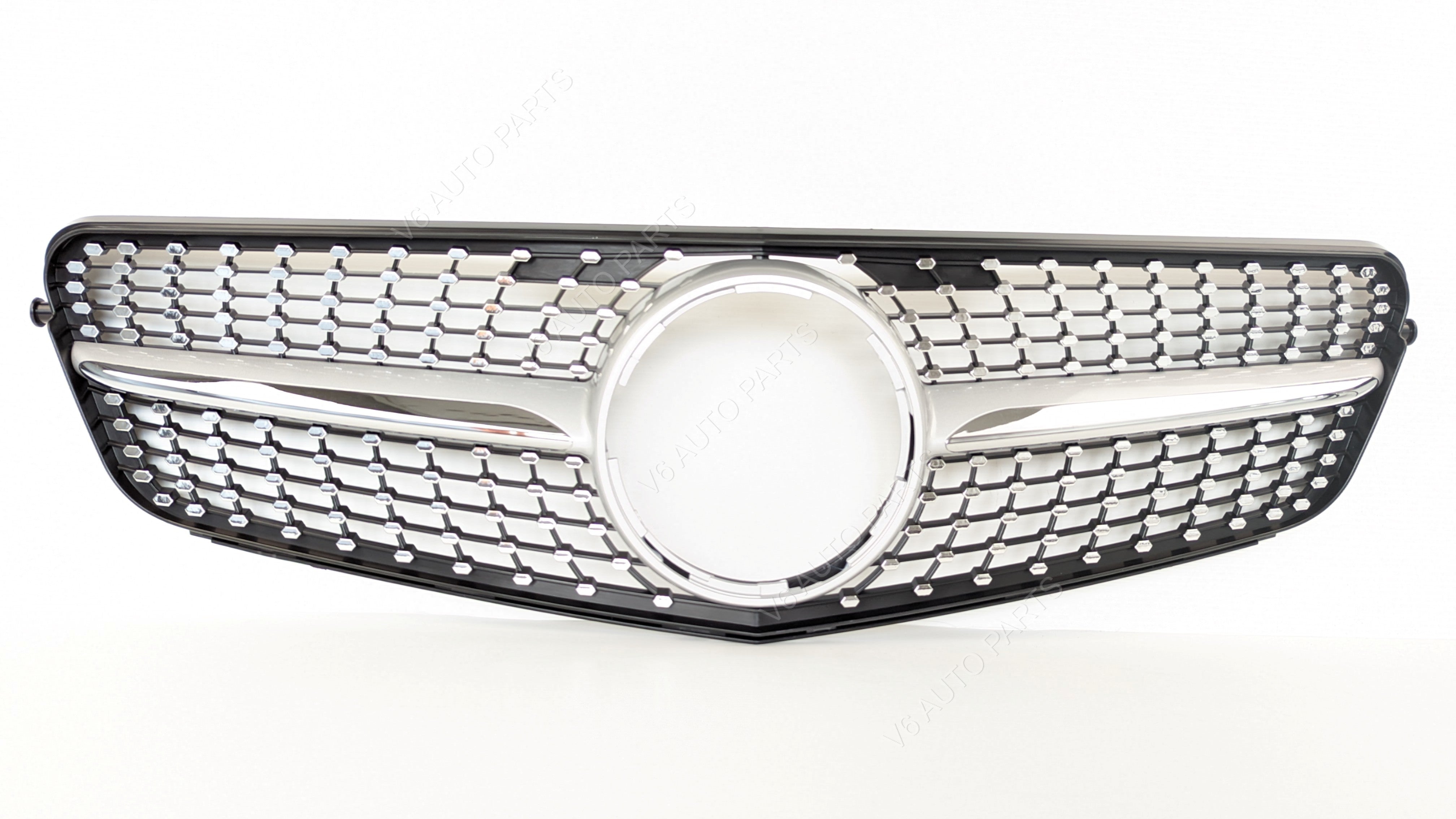 Mercedes C-Class W204 Grill Front Bumper Diamond Grille C220 180 Saloon 2007-14