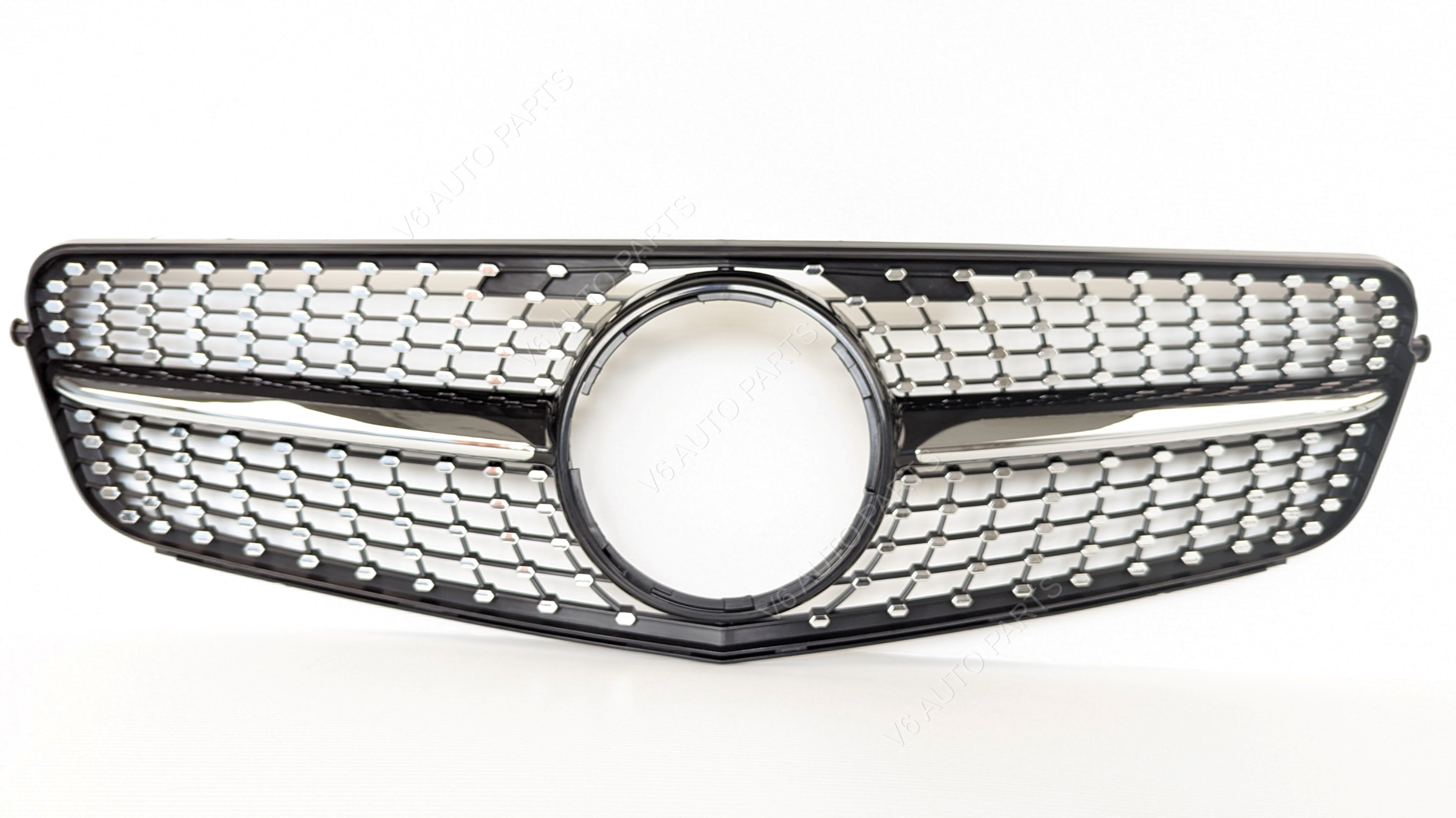 For Mercedes C-Class S204 W204 Front Bumper Diamond C200 2007-2014 Coupe  Grille
