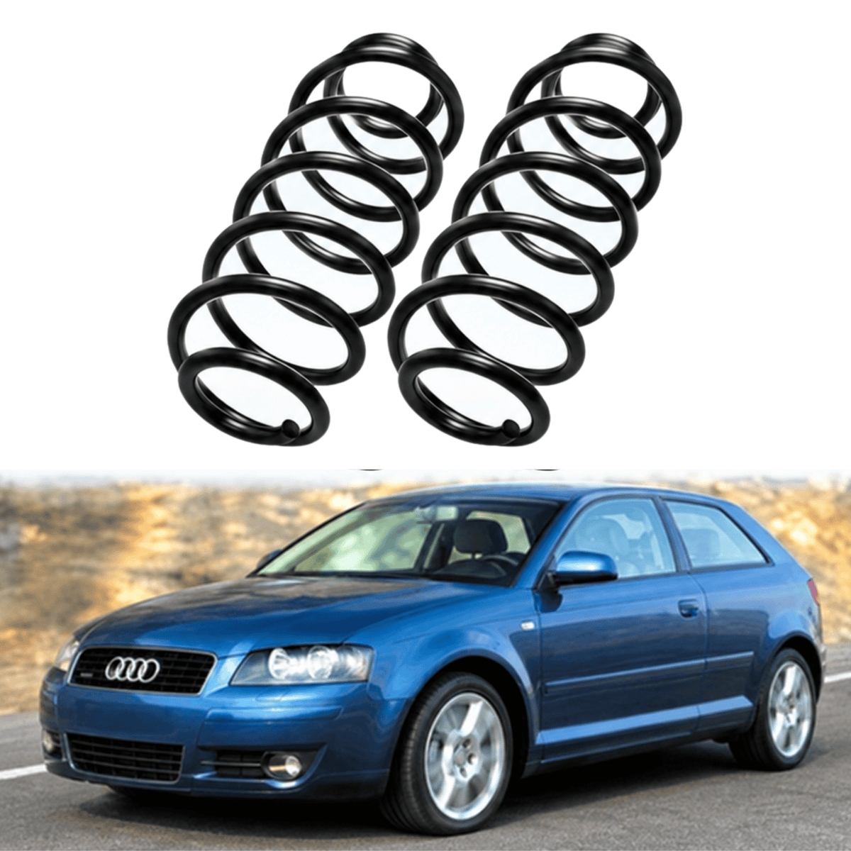 Image of Audi A3 rear suspension springs RH6596 RH6597