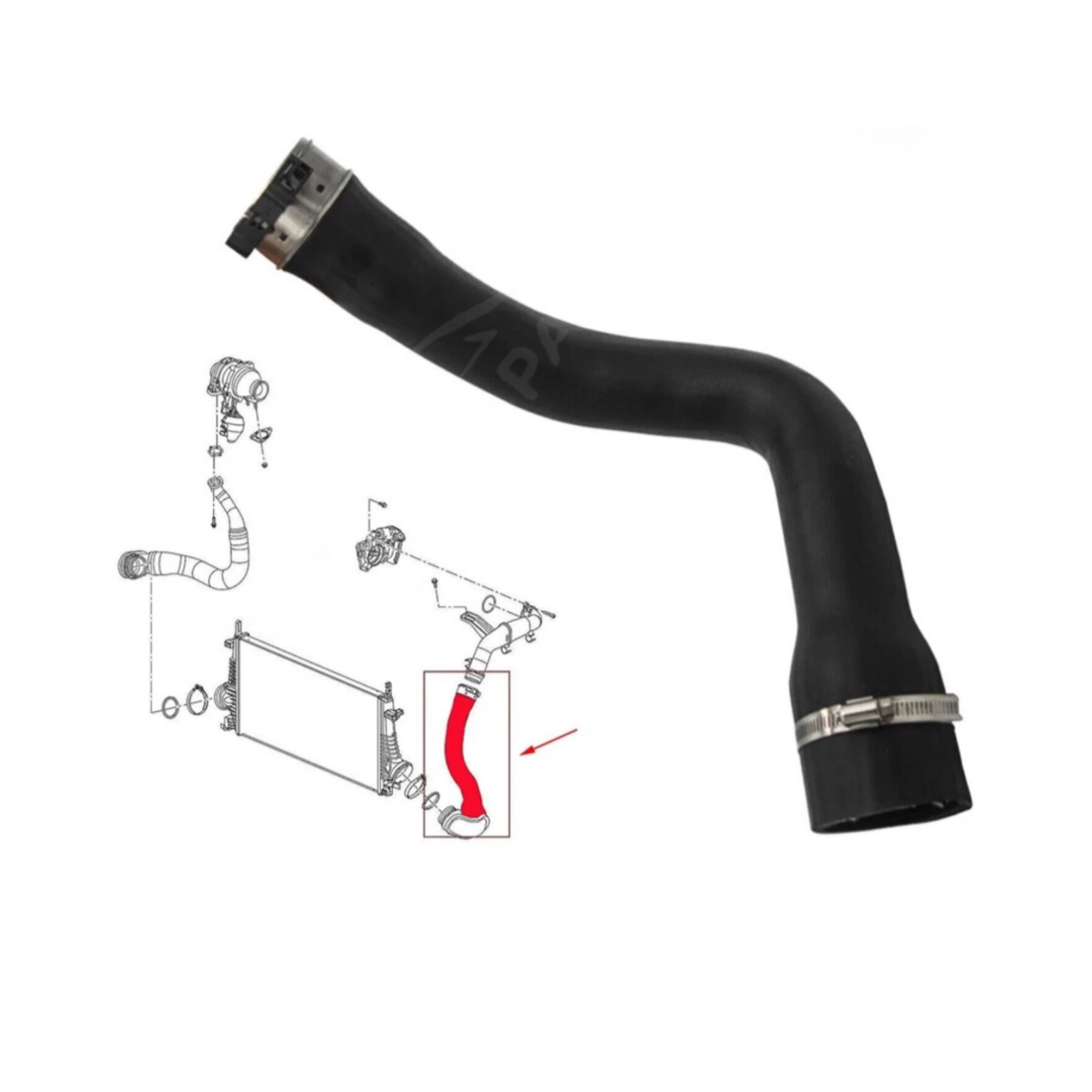 Turbo Intercooler Hose Pipe Replacement  Vauxhall Insignia MK1 Tourer (2008–2017)