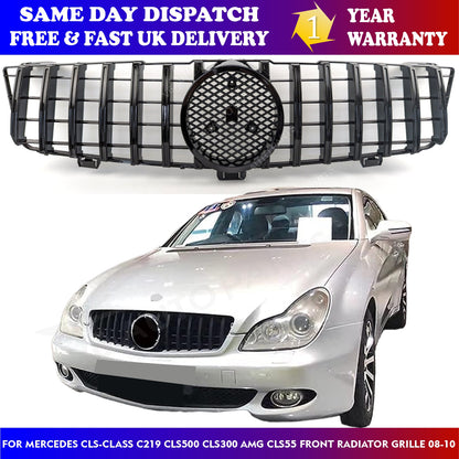 Mercedes-Benz CLS-Class C219 Front Bumper Grille – CLS500, CLS300, CLS55 AMG (2008–2010)