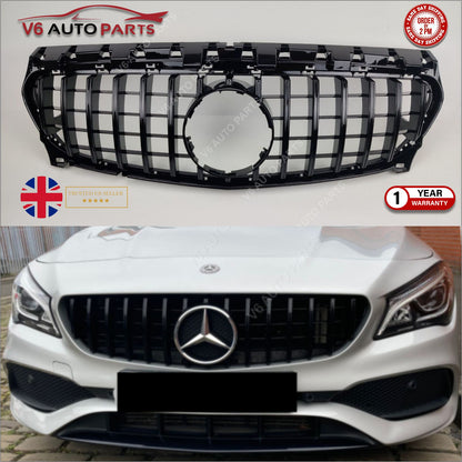 Front Bumper Panamericana GT Grille – Fits Mercedes-Benz CLA-Class R117 (2017–2019)
