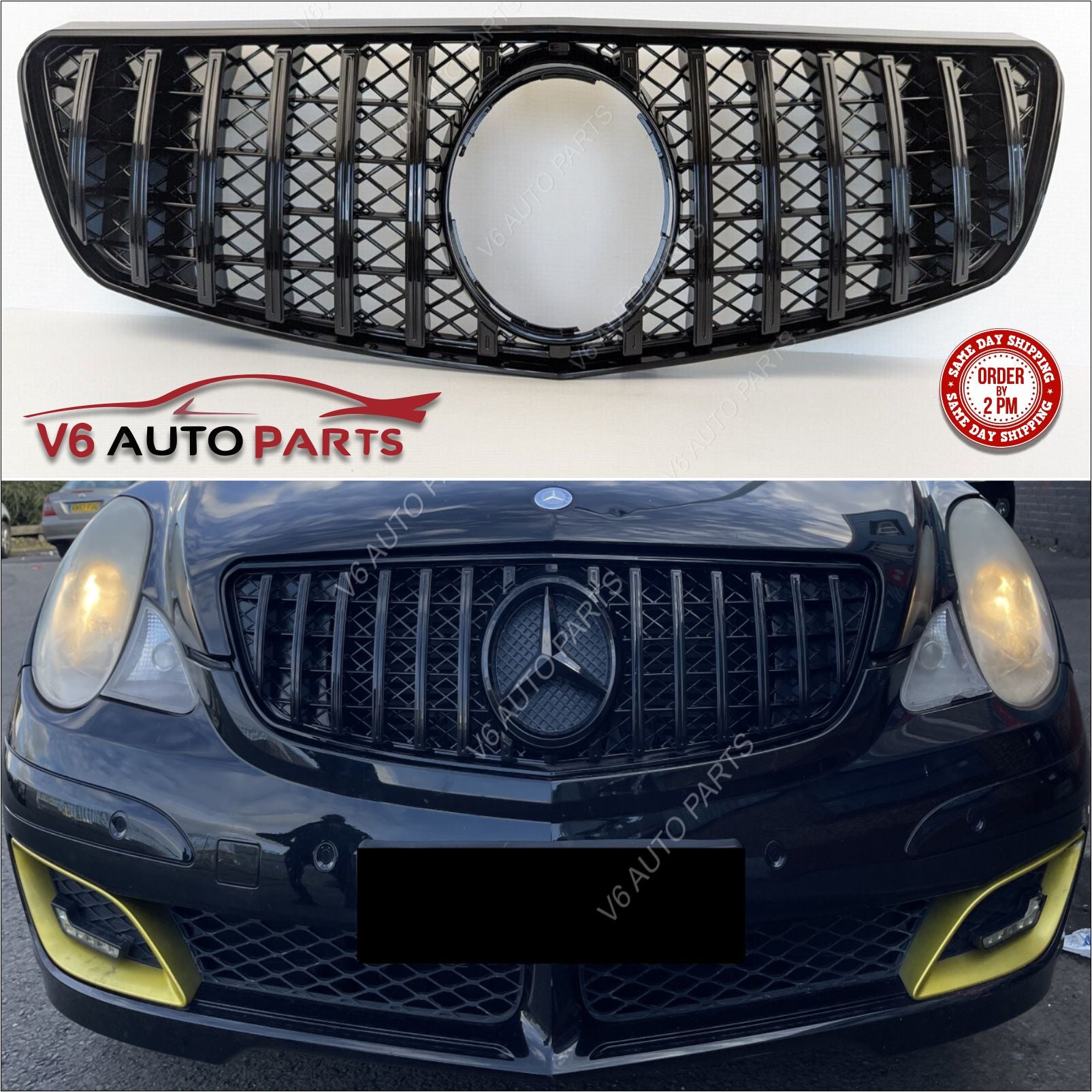 For Mercedes R-Class W251 AMG R300L Panamericana GT front Bumper Grille 2006-10