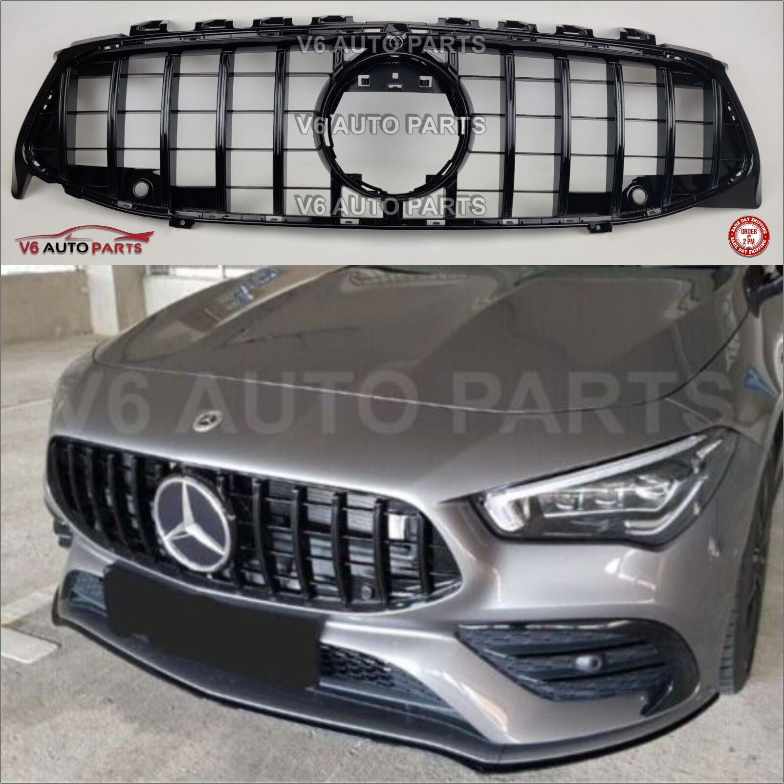 For Mercedes CLA-Class X118 W118 Grill A35 AMG Front Radiator GT Grille 2019-23