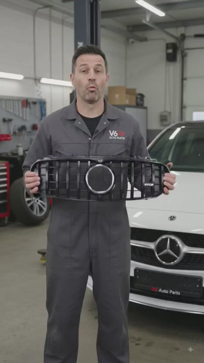 Mercedes-Benz B-Class W247  Sport GT Style Gloss Black Front Radiator Grille (2018–2023)