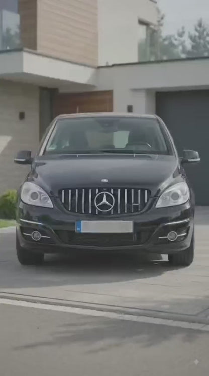 Mercedes-Benz B-Class W245 Front Bumper Panamericana GT Grille Chrome Slats (B170/B180, 2008–2011)