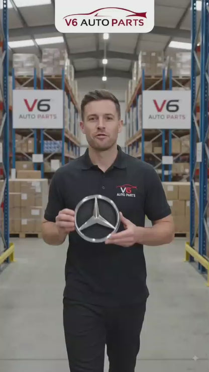 Front Grille Emblem Chrome Badge Logo – Mercedes Vito & V-Class W447 (2015–2019, V200 V220 V250 V260 MPV Taxi Van)