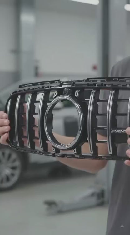 Mercedes-Benz A-Class W177 A250 AMG & A45 Front Bumper Panamericana Chrome GT Grille (2023–2025)