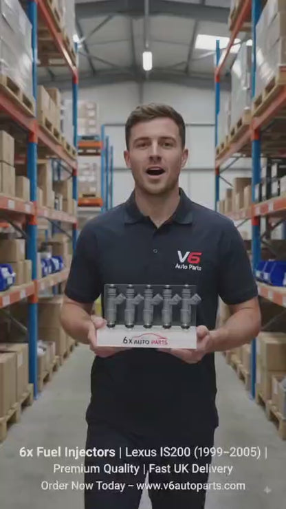 video of OEM replacement fuel injectors 23250-70120 for Lexus IS200