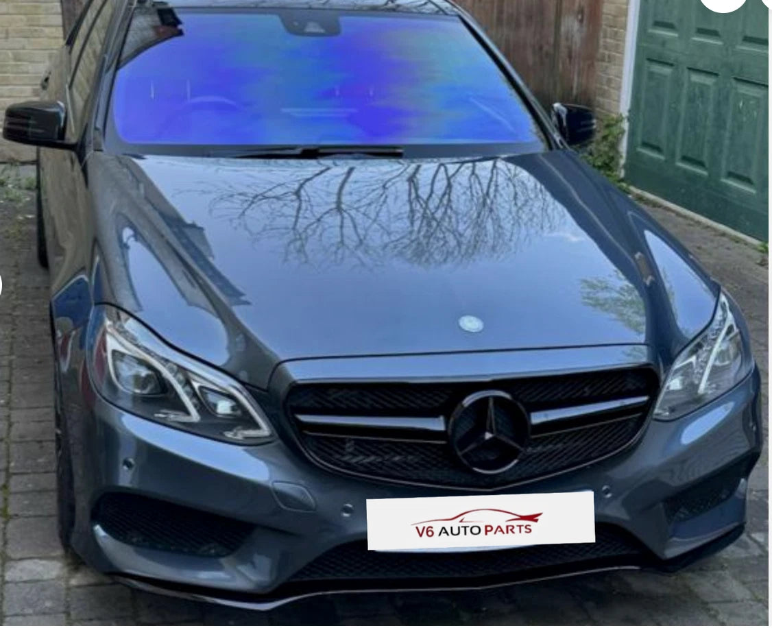 Mercedes-Benz Front Grille Emblem Badge – Black Star Logo (C-Class, B-Class, E-Class, CLA, SLK, R-Class, M-Class)