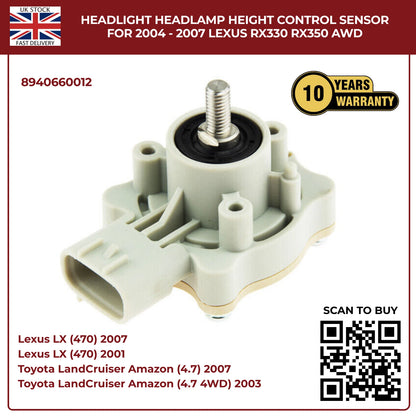 Headlamp Height Level Sensor – Front Left (Nearside) for Lexus LX470 UZJ100