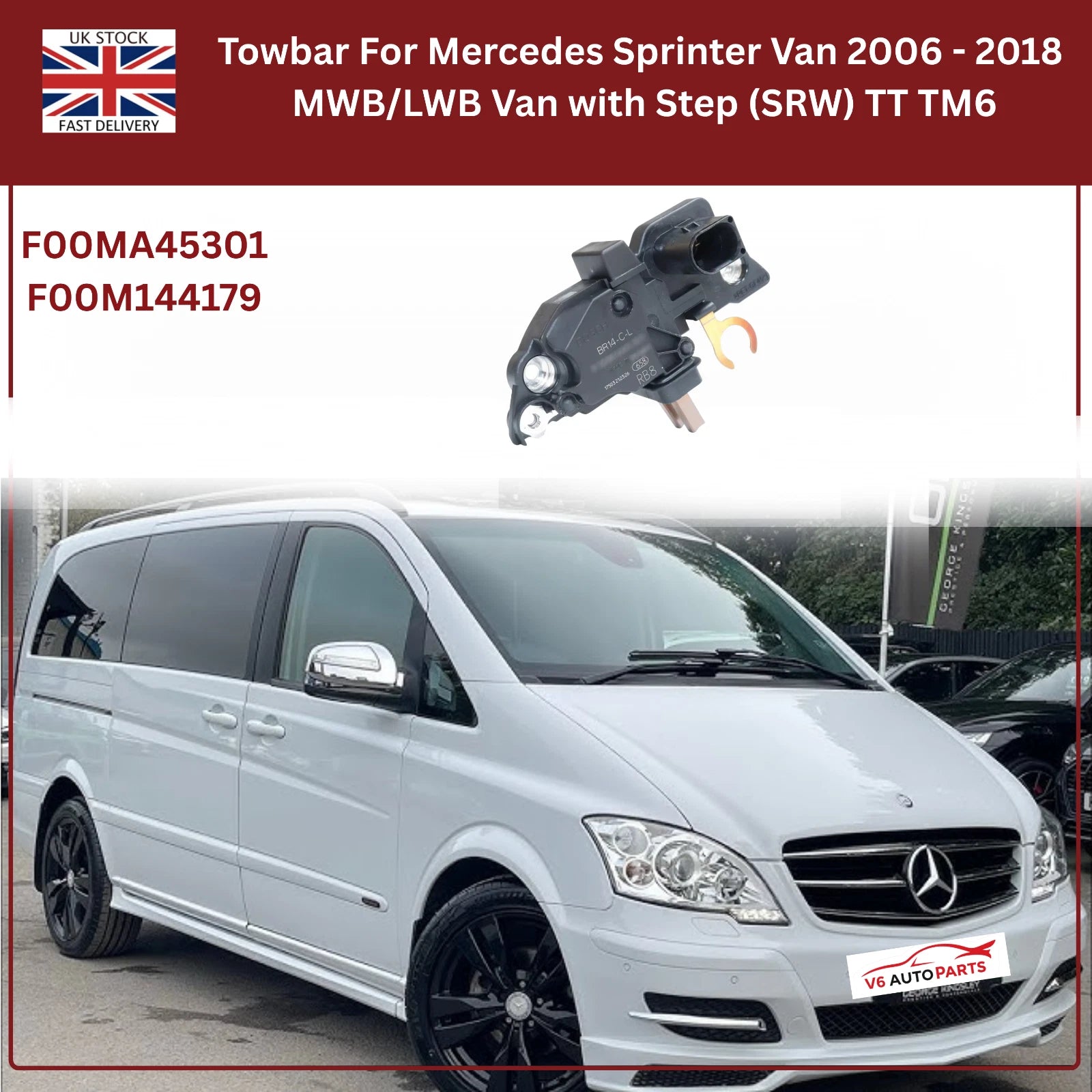 Alternator Regulator 14V | Fits Mercedes Vito, Mixto, Viano & Sprinter | F00MA45301